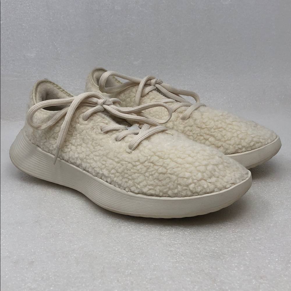 ALLBIRDS Sneakers Wool Dasher 2 Fluff Sherpa Natural White Women’s 10.5